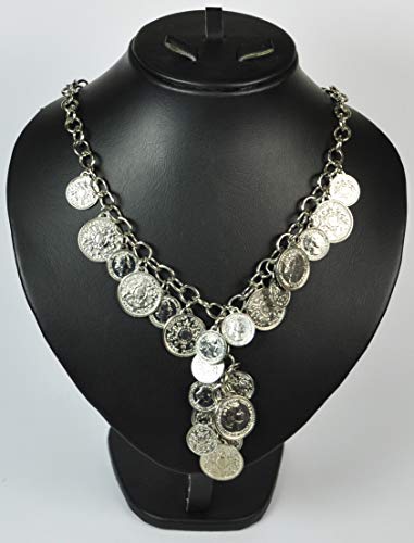 ITALIAN MADE NECKLACE Rhodium Plated Metal (DSF99) SILVER