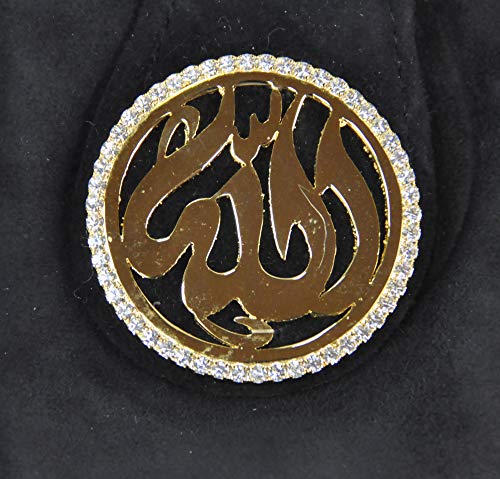 Lebanon Bag with Gold Plated Name (ALLAH) with Cubic zircon/Mini Sling bag/Mobile Holder (BGM13) Black