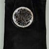 Lebanon Bag with Silver Plated Name (MASHA ALLAH) with Cubic zircon/Mini Sling bag/Mobile Holder (BGM13) Black