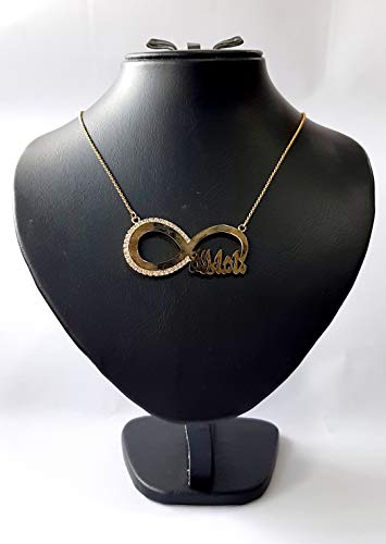 Lebanon Design Necklace Gold Plated with Cubic Zircon with Name (Masha Allah) (N2976) Gold