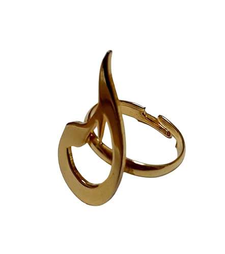 Lebanon Design Ring Gold Plated Letter (L) (F3574)