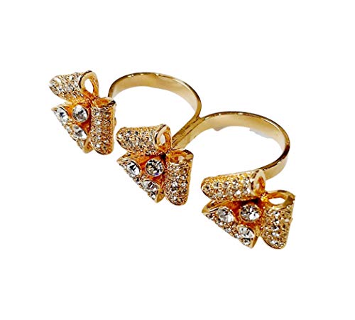 Lebanon Design Ring Gold Plated with Cubic Zircon (F5838)