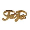 Lebanon Design Ring with Gold Plated Name (F3753)