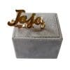 Lebanon Design Ring with Gold Plated Name (F3753)