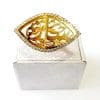 Lebanon Design Ring with Gold Plated Name (SARA) with Cubic Zircon Stone (F3512)
