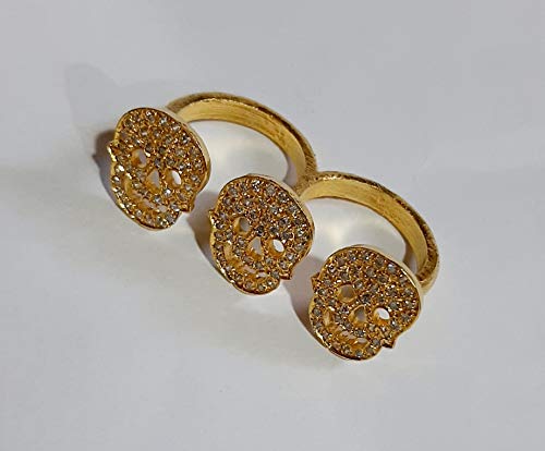 Lebanon Design Ring with Gold Plated with Cubic Zircon Stone (F4093)
