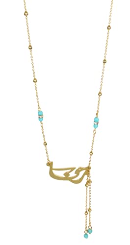 Lebanon Design necklace (DSS-N) Gold Plated Metal with Arabic Name (RANA)