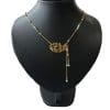 Lebanon Design necklace (N2605) Gold Plated Metal with Arabic Name (ZAINA)