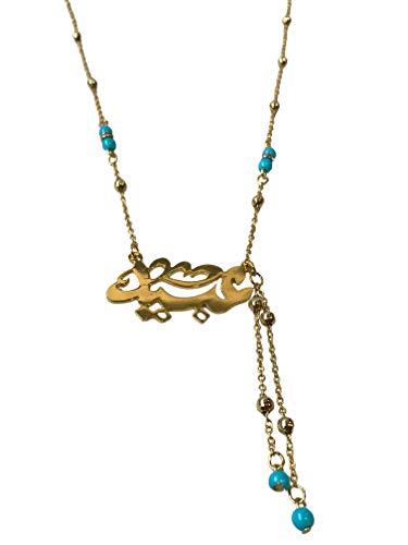 Lebanon Design necklace (N2605) Gold Plated Metal with Arabic Name (OBEAD)