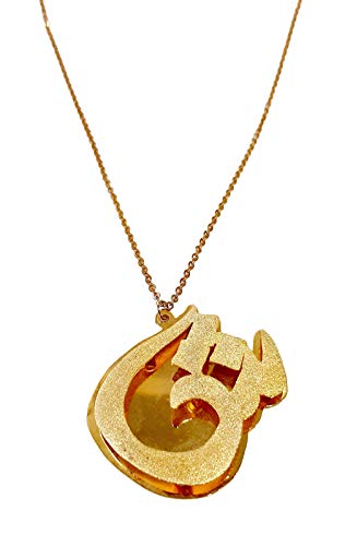 Lebanon Design necklace (NY011) Gold Plated Metal with Cubic Zircon with Arabic Letter (SH)
