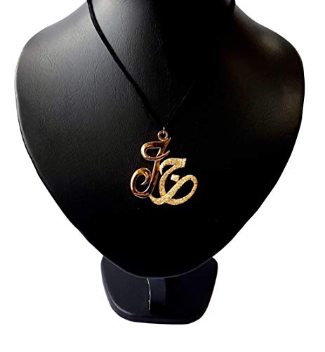 Lebanon Design necklace (NY014) Gold Plated Metal with Cubic Zircon with Arabic Letter (J)