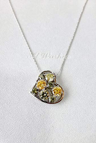 Necklace set/Belgian Design/Rhodium Plated Metal with Cubic Zircon (ST69111) Silver/Torquil/Light Olivine