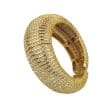 Rhodium Plated Bangle with Cubic zircon Stone (BA1843) Gold color
