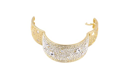 Rhodium Plated Bangle with Cubic zircon Stone (BA1850) Gold Color
