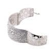 Rhodium Plated Bangle with Cubic zircon Stone (BA1850) Silver