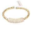 Rhodium Plated Bangle with Cubic zircon Stone (BA2230) Gold Color