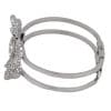 Rhodium Plated Bangle with Cubic zircon Stone (BA2249) Silver color