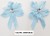 RIBBON FLOWER:20PC/PKT (130703) - BABY BLUE