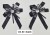 RIBBON FLOWER:20PC/PKT (130703) - Black