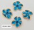RIBBON FLOWER:20PC/PKT (1-440) - BLUE
