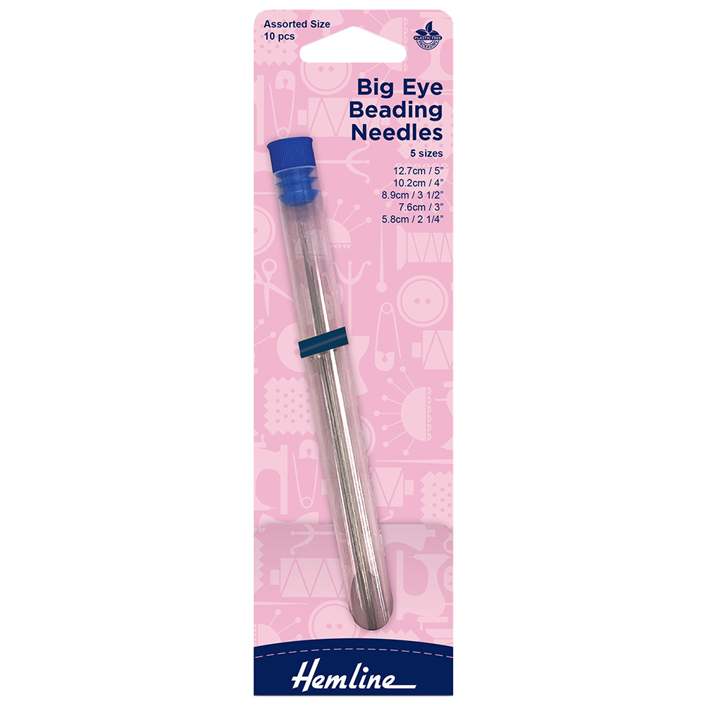 Big Eye Beading Needles - 2.25 inch, 4pc