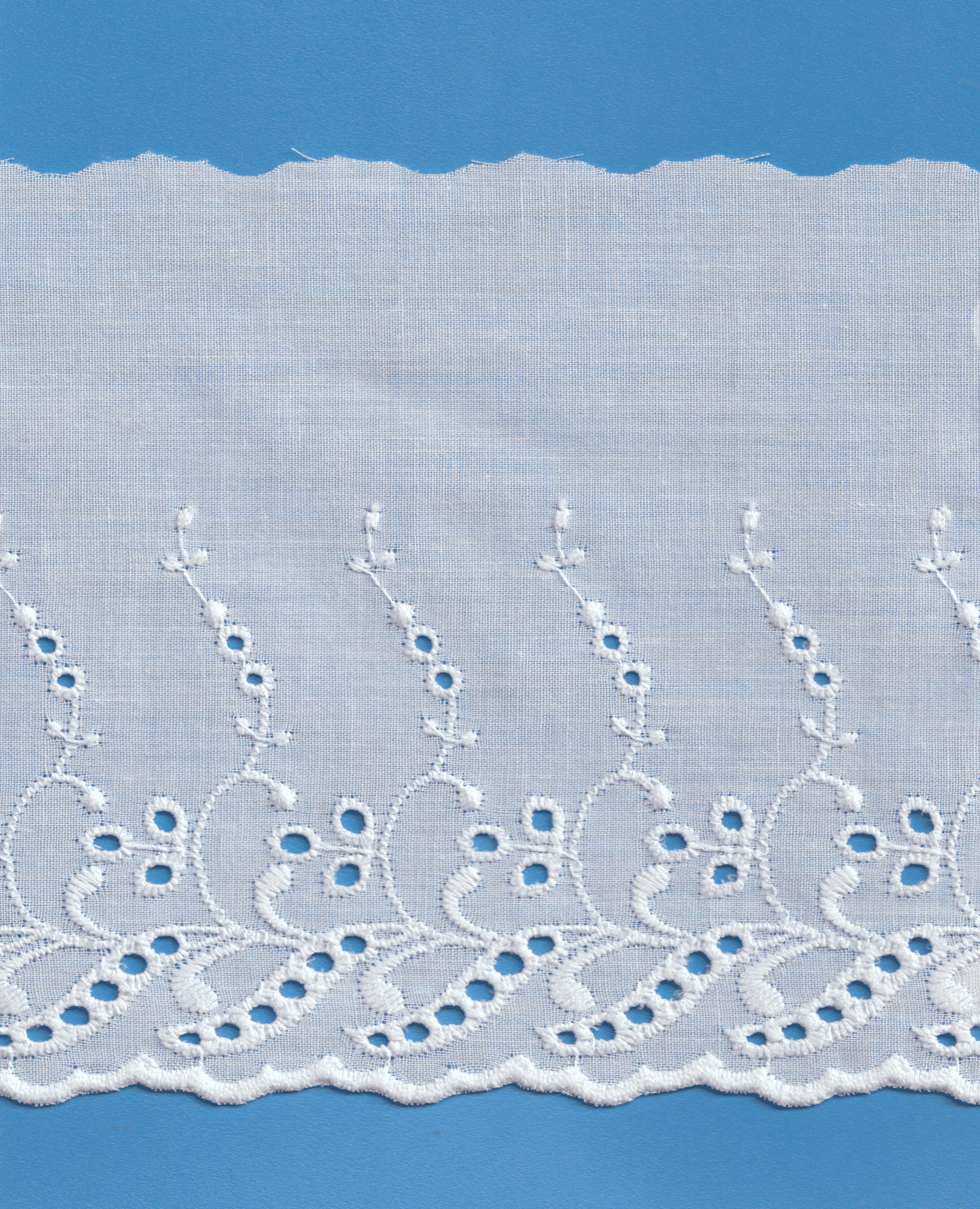 White Broderie Gathered Lace 6.5 cm/2.5 – The Lace Co.